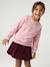 Sweat fille manches longues écru+rose pâle 4 - vertbaudet enfant 