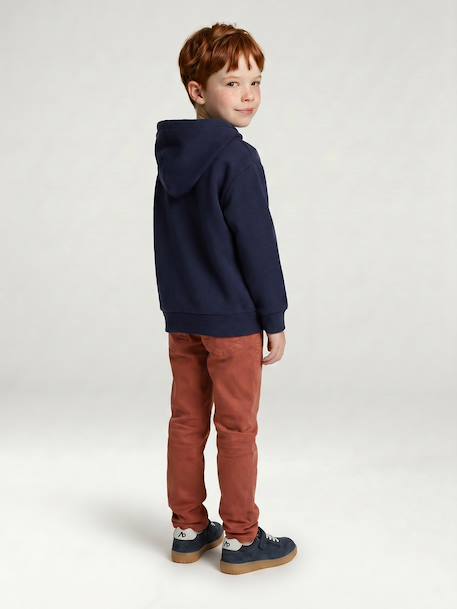 Slim garçon couleur morphologique FIN argile+beige+bleu nuit+bleu pétrole+noir+rouille+tomette+vert émeraude 25 - vertbaudet enfant 