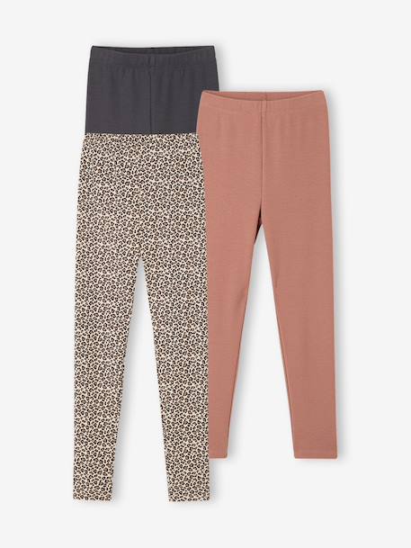 Fille-Lot de 3 leggings fille