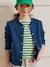 Gilet fille en molleton - coton biologique Amande+Cerise+Marine+Vert anglais 9 - vertbaudet enfant 