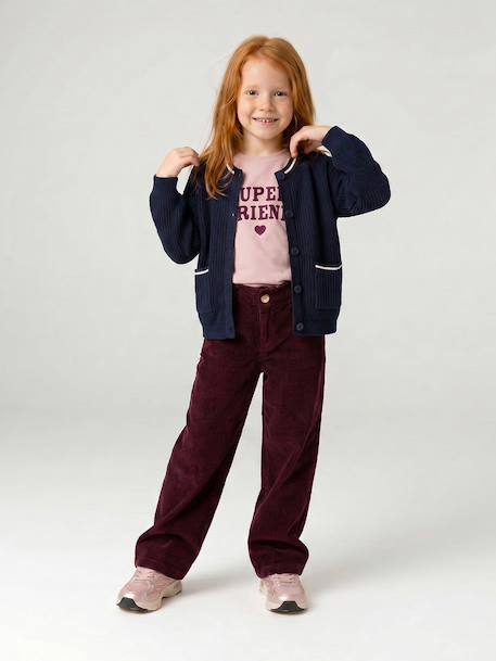 Gilet fille manches longues marine 6 - vertbaudet enfant 