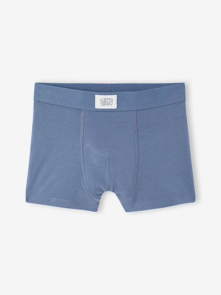 Lot de 5 boxers garçon bleu jean 3 - vertbaudet enfant 
