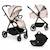 Trio poussette, nacelle, et siège auto Rodas Beige+Noir 1 - vertbaudet enfant 