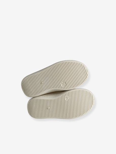 Chaussons zippés bébé en toile beige+beige imprimé+blanc imprimé+rose imprimé+rose pâle+vanille 33 - vertbaudet enfant 