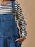Salopette fille en denim Denim stone 3 - vertbaudet enfant 