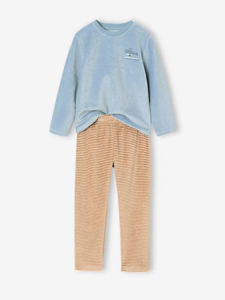 Lot de 2 pyjamas garçon bleu glacier 2 - vertbaudet enfant 