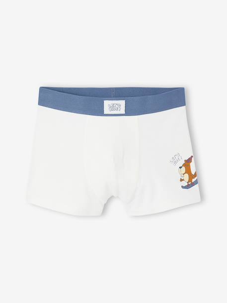 Lot de 5 boxers garçon bleu jean 2 - vertbaudet enfant 