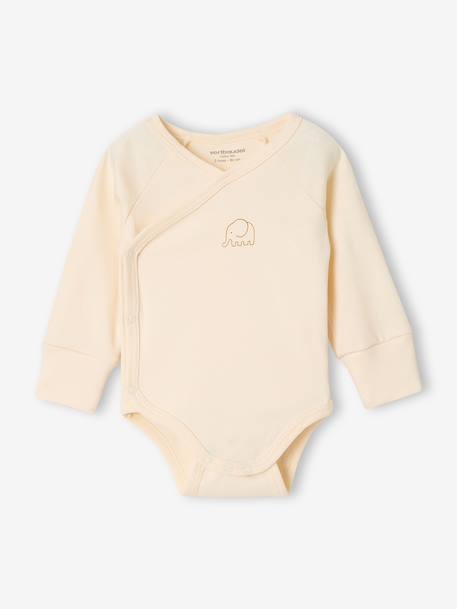 Lot de 5 bodies bébé garçon manches longues caramel 2 - vertbaudet enfant 
