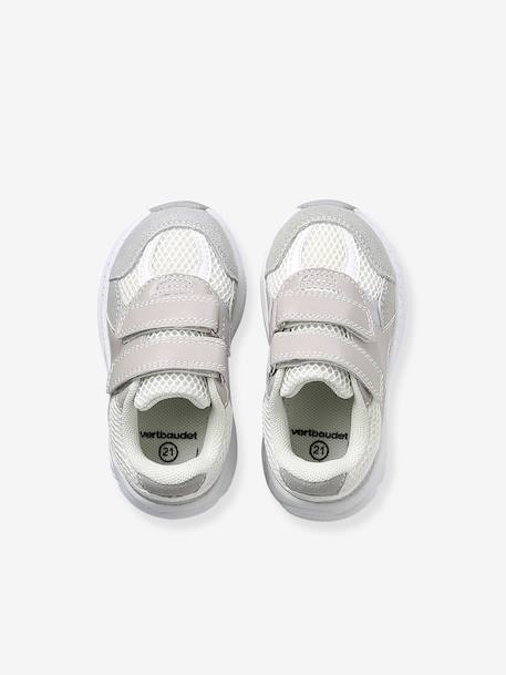 Chaussures premiers pas bébé à scratch gris 4 - vertbaudet enfant 