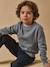 Pull sweat garçon Gris chine+Marine 1 - vertbaudet enfant 