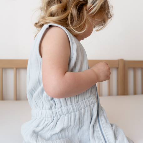 Gigoteuse jambes séparables été  - tog 0.5 gaze douce d'été Ficelle+Glacier+Rosa 11 - vertbaudet enfant 