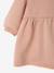 Robe bébé en molleton avec col en crochet rose poudré+vert 4 - vertbaudet enfant 