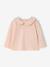 T-shirt bébé manches longues col claudine beige clair+rose pâle+vert d'eau 10 - vertbaudet enfant 