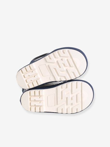 Bottes de pluie bébé détails ludiques bleu clair+rayé marine+vert imprimé 5 - vertbaudet enfant 