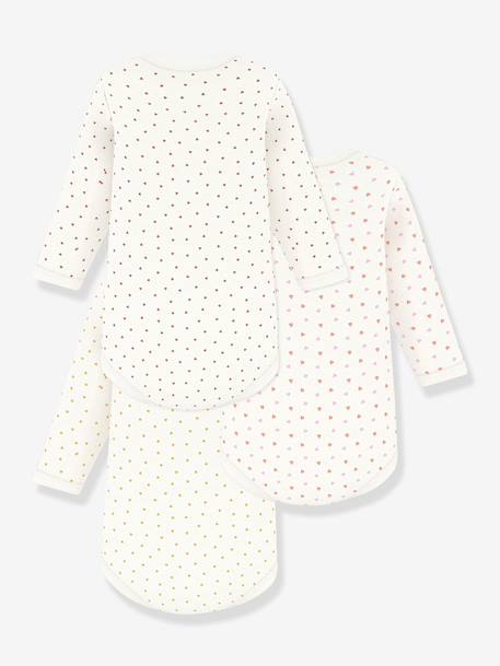 Lot 3 bodies manches longues blanc 2 - vertbaudet enfant 