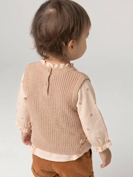 Ensemble 4 pièces bébé fille caramel 12 - vertbaudet enfant 