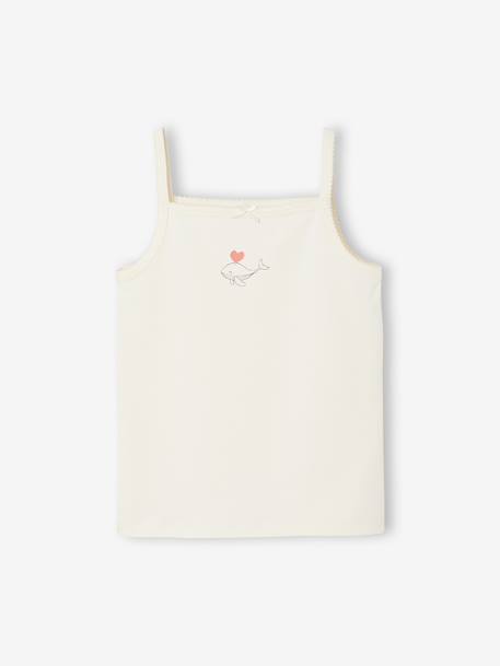 Lot de 3 débardeurs fille beige 3 - vertbaudet enfant 
