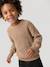 Pull col rond garçon beige chiné 2 - vertbaudet enfant 