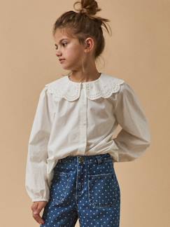 Blouse fille maxi col  - vertbaudet enfant