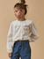 Blouse fille maxi col Blanc casse 1 - vertbaudet enfant 