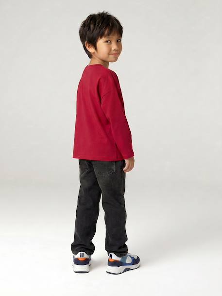 Jean loose morphologie medium double stone+noir 22 - vertbaudet enfant 
