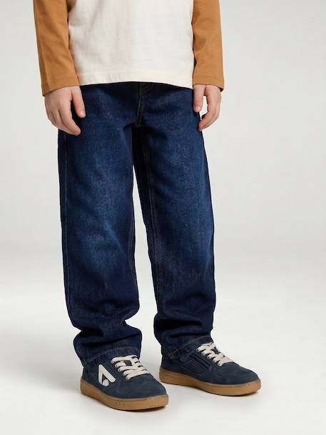 Jean droit garçon morphologie medium denim brut+stone 1 - vertbaudet enfant 