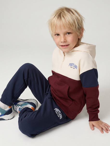 Pantalon de jogging garçon beige+marine+vert sapin 10 - vertbaudet enfant 