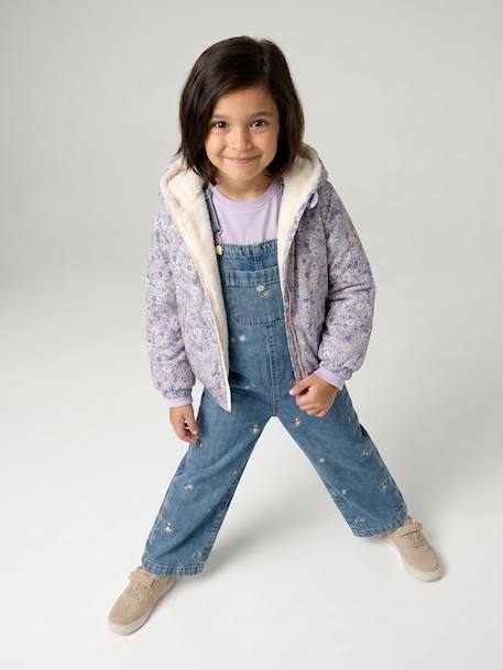 Salopette fille bleu jean 4 - vertbaudet enfant 