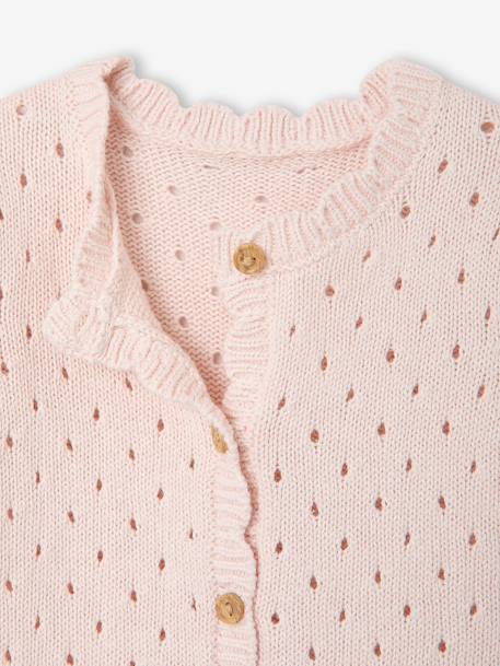 Ensemble combinaison et bonnet naissance fille rose pâle 5 - vertbaudet enfant 