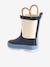 Bottes de pluie bébé détails ludiques bleu clair+marine+rayé marine+vert imprimé 9 - vertbaudet enfant 