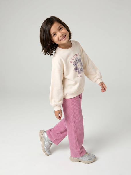 Ensemble fille sweat et pantalon anthracite+écru 13 - vertbaudet enfant 