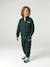 Sweat zippé garçon col camionneur marine+rouge+vert sapin 13 - vertbaudet enfant 