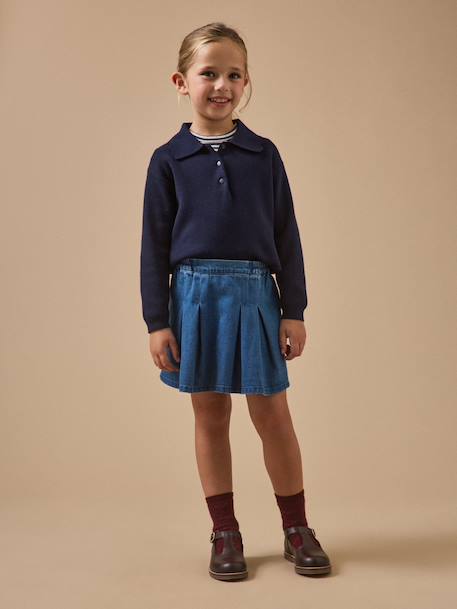 Jupe en denim fille Denim stone 4 - vertbaudet enfant 