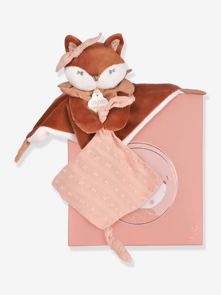 Doudou attache-sucette Mina renard marron 2 - vertbaudet enfant 
