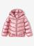 Doudoune fille légère à capuche effet brillant métallisé rose+rose pâle 9 - vertbaudet enfant 