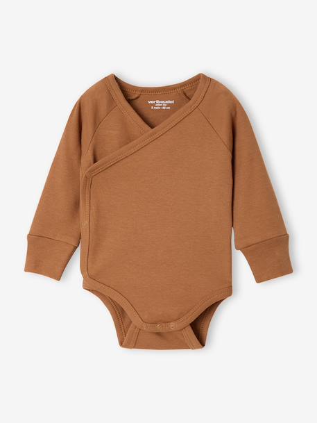 Lot de 5 bodies bébé garçon manches longues caramel 1 - vertbaudet enfant 