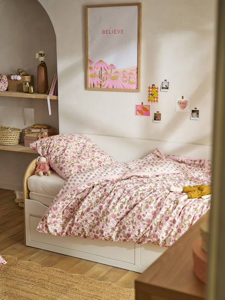 Lit gigogne 80x200cm avec rangement YEL blanc 2 - vertbaudet enfant 