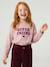 T-shirt manches longues fille encre+rose pâle+vert 4 - vertbaudet enfant 