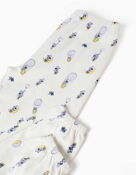 Pyjama long en coton avec imprimés minnie Rose clair 4 - vertbaudet enfant 