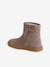 Boots fille cuir zippées taupe 3 - vertbaudet enfant 