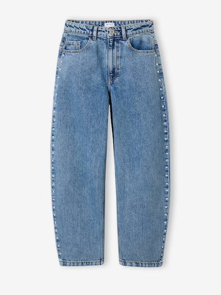 Jean balloon fille bleu moyen 4 - vertbaudet enfant 