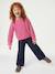 Jean large fille bleu moyen+denim brut 7 - vertbaudet enfant 
