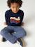 T-shirt manches longues garçon marine+noisette 1 - vertbaudet enfant 