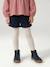 Short en velours poches coeur fille facile à enfiler kaki+marine+rose+vieux rose 9 - vertbaudet enfant 
