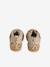 Basket bébé fille cuir à scratchs beige imprimé+jaune d'or 13 - vertbaudet enfant 
