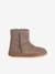 Boots fille cuir zippées taupe 2 - vertbaudet enfant 