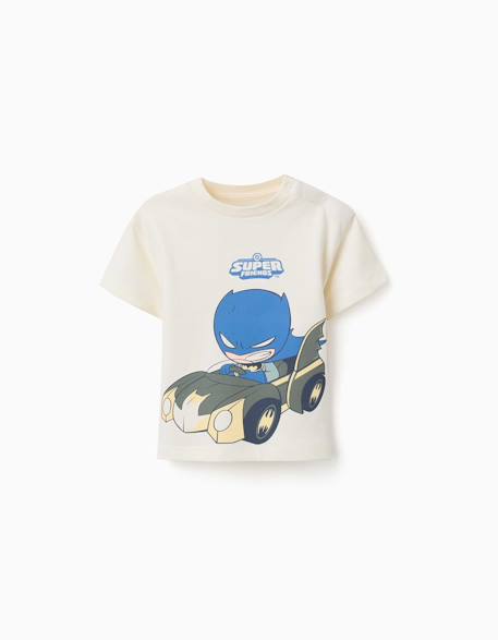 T-shirt en coton avec imprimé batman Blanc 1 - vertbaudet enfant 