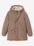 Parka garçon à capuche doublure sherpa Anthracite+kaki+taupe+vert sauge 16 - vertbaudet enfant 