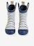 Bottes de pluie bébé détails ludiques bleu clair+rayé marine+vert imprimé 4 - vertbaudet enfant 