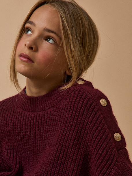 Pull élégant fille Bordeaux 3 - vertbaudet enfant 